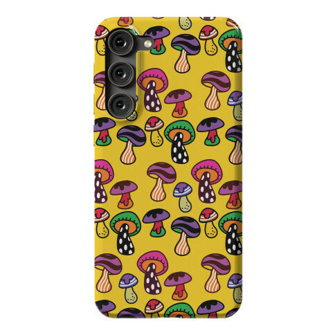 Funky Mushroom Pattern Phone Case