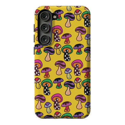 Funky Mushroom Pattern Phone Case