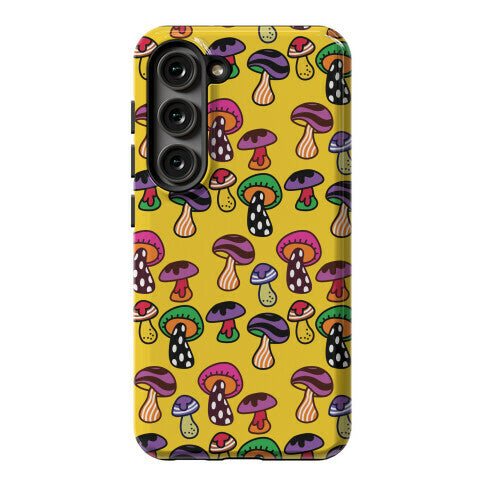Funky Mushroom Pattern Phone Case