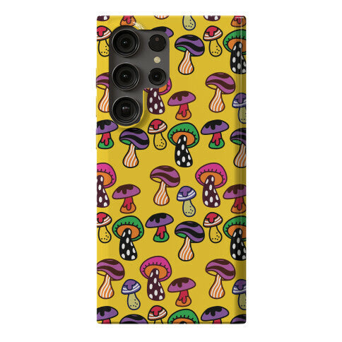 Funky Mushroom Pattern Phone Case