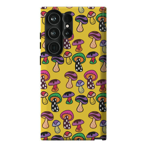 Funky Mushroom Pattern Phone Case