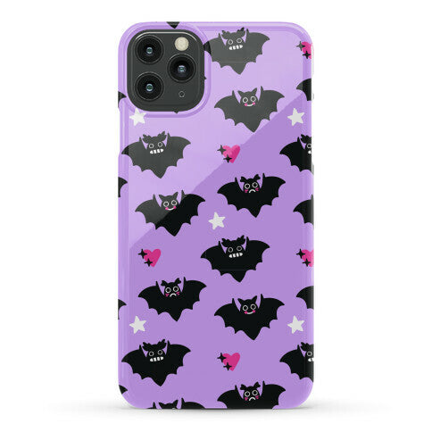 Pastel Goth Bats Pattern Phone Case