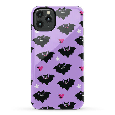 Pastel Goth Bats Pattern Phone Case