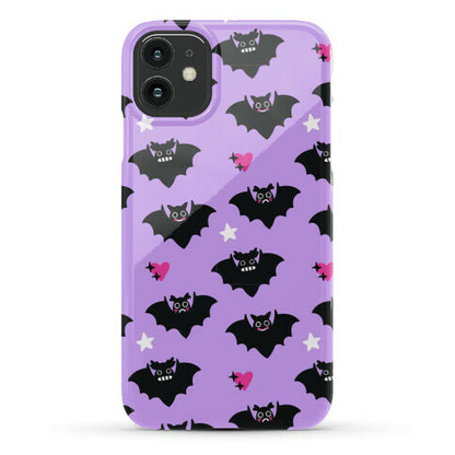 Pastel Goth Bats Pattern Phone Case