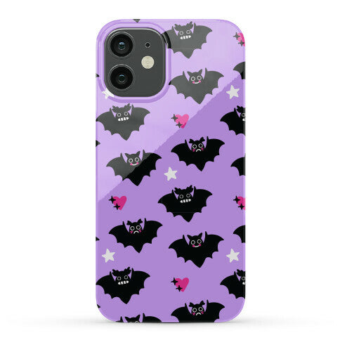 Pastel Goth Bats Pattern Phone Case