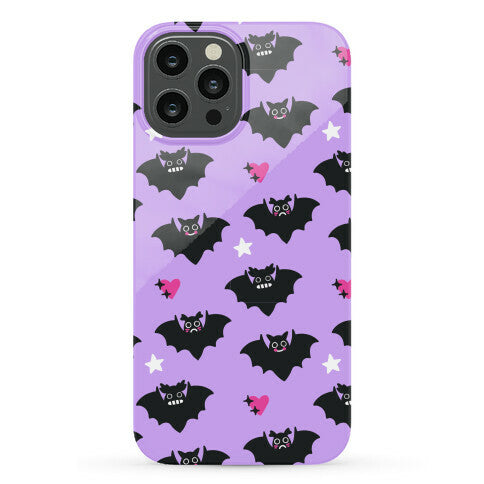 Pastel Goth Bats Pattern Phone Case