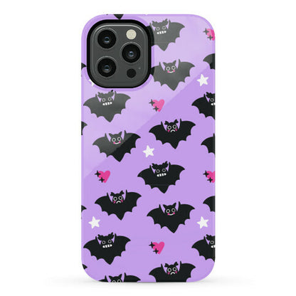 Pastel Goth Bats Pattern Phone Case