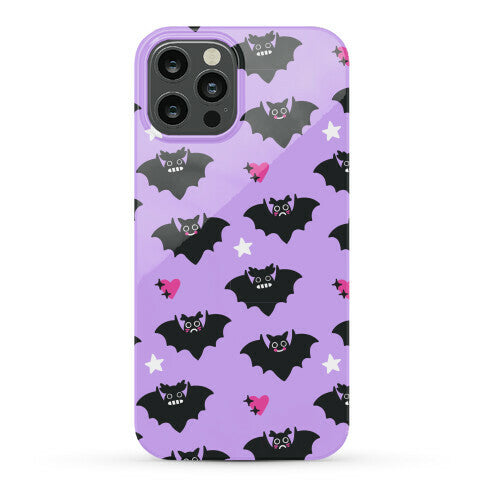 Pastel Goth Bats Pattern Phone Case