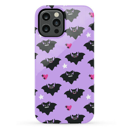 Pastel Goth Bats Pattern Phone Case