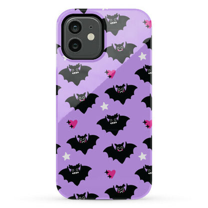 Pastel Goth Bats Pattern Phone Case