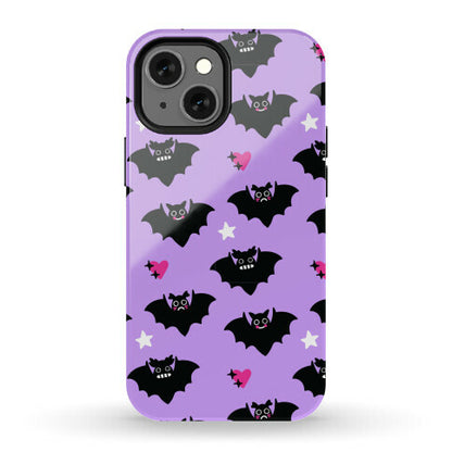 Pastel Goth Bats Pattern Phone Case