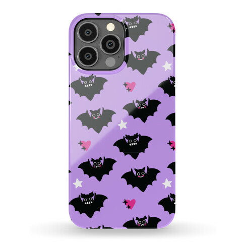 Pastel Goth Bats Pattern Phone Case