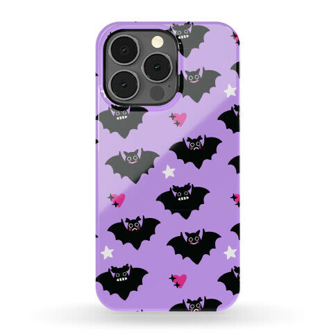 Pastel Goth Bats Pattern Phone Case