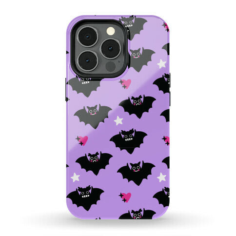 Pastel Goth Bats Pattern Phone Case