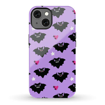 Pastel Goth Bats Pattern Phone Case