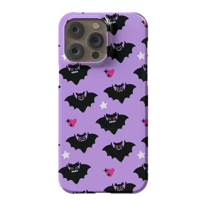 Pastel Goth Bats Pattern Phone Case