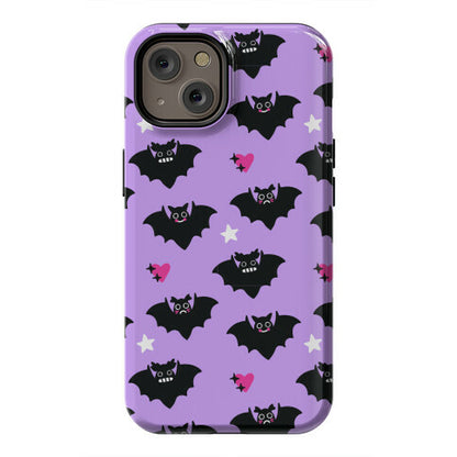 Pastel Goth Bats Pattern Phone Case