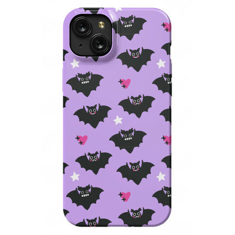 Pastel Goth Bats Pattern Phone Case