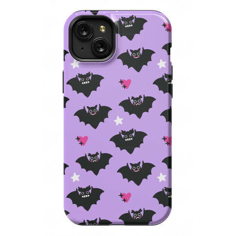 Pastel Goth Bats Pattern Phone Case