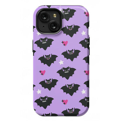 Pastel Goth Bats Pattern Phone Case