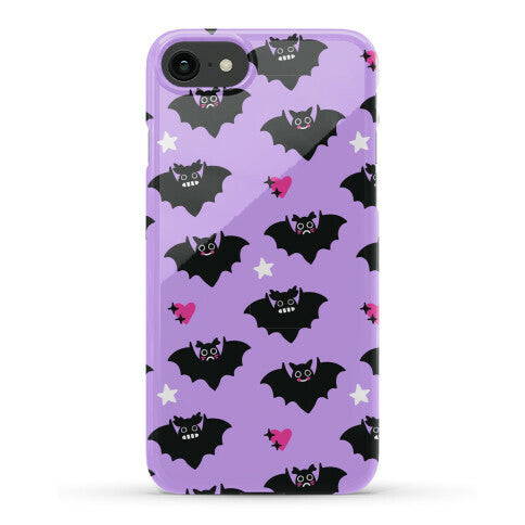 Pastel Goth Bats Pattern Phone Case