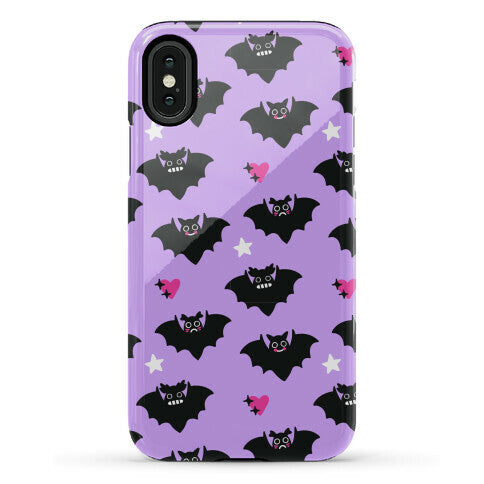 Pastel Goth Bats Pattern Phone Case