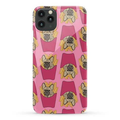 French Fry French Bulldog Pattern Phone Case