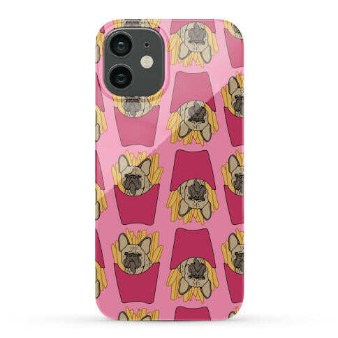 French Fry French Bulldog Pattern Phone Case