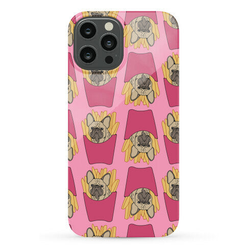 French Fry French Bulldog Pattern Phone Case