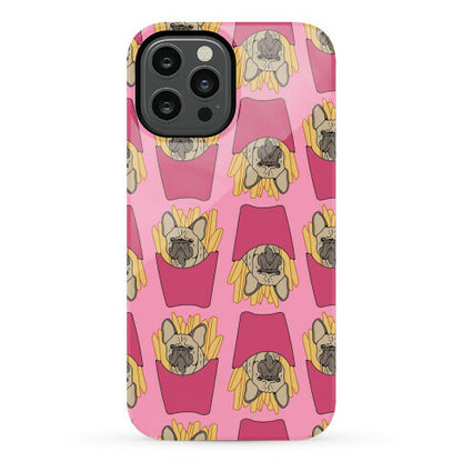 French Fry French Bulldog Pattern Phone Case