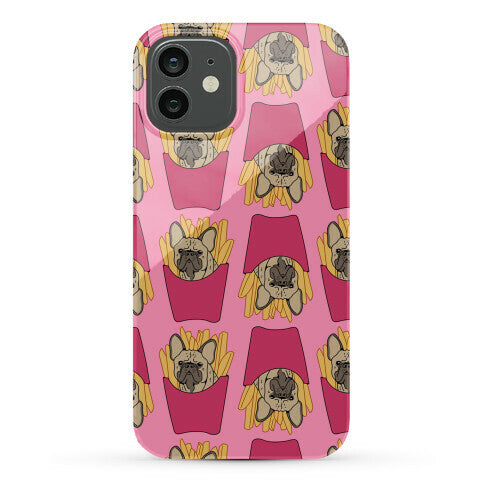 French Fry French Bulldog Pattern Phone Case