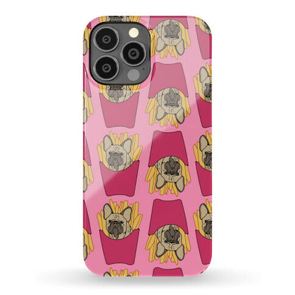 French Fry French Bulldog Pattern Phone Case