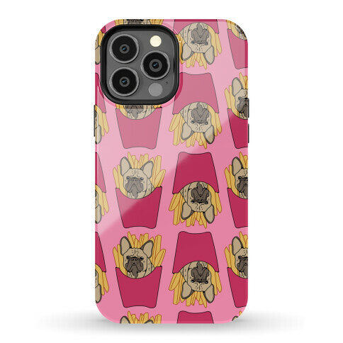 French Fry French Bulldog Pattern Phone Case