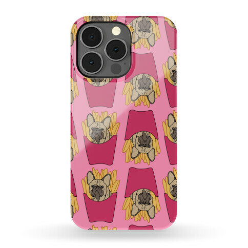 French Fry French Bulldog Pattern Phone Case