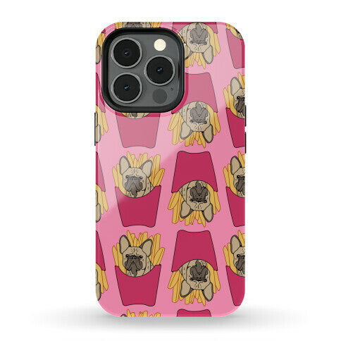 French Fry French Bulldog Pattern Phone Case