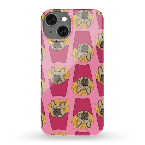 French Fry French Bulldog Pattern Phone Case