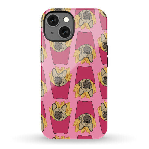 French Fry French Bulldog Pattern Phone Case