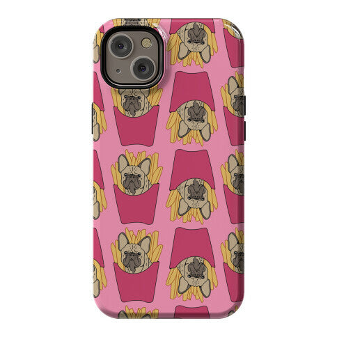 French Fry French Bulldog Pattern Phone Case