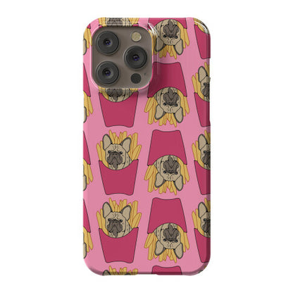French Fry French Bulldog Pattern Phone Case