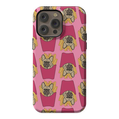 French Fry French Bulldog Pattern Phone Case