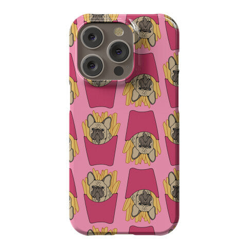 French Fry French Bulldog Pattern Phone Case