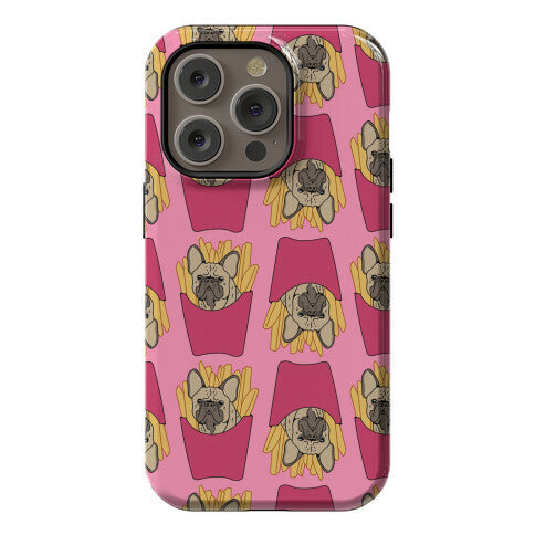 French Fry French Bulldog Pattern Phone Case