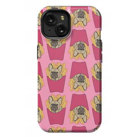 French Fry French Bulldog Pattern Phone Case