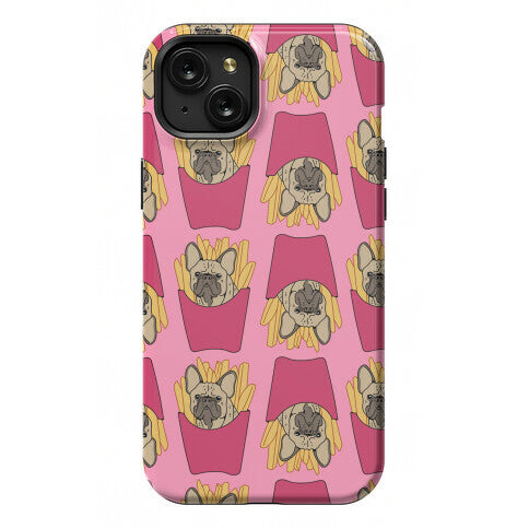 French Fry French Bulldog Pattern Phone Case