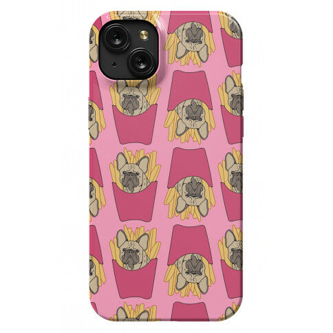 French Fry French Bulldog Pattern Phone Case