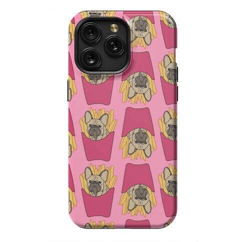 French Fry French Bulldog Pattern Phone Case