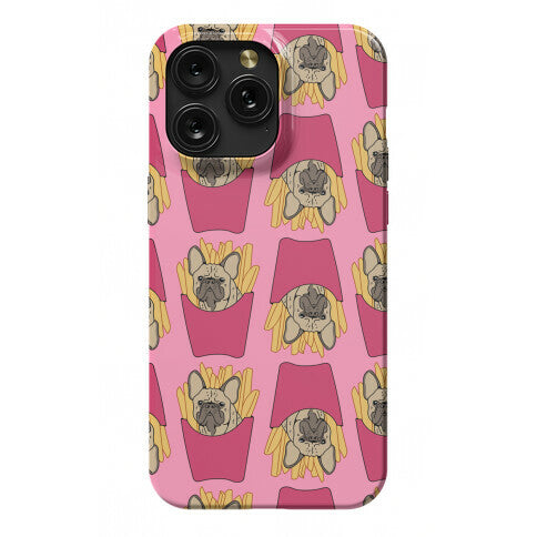 French Fry French Bulldog Pattern Phone Case