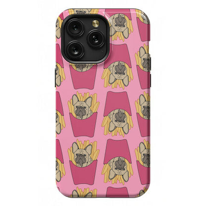 French Fry French Bulldog Pattern Phone Case