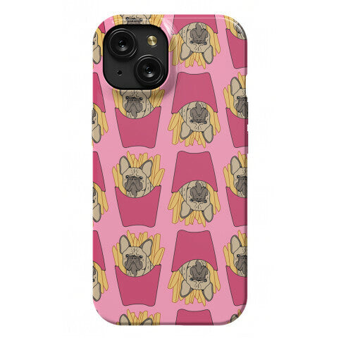 French Fry French Bulldog Pattern Phone Case