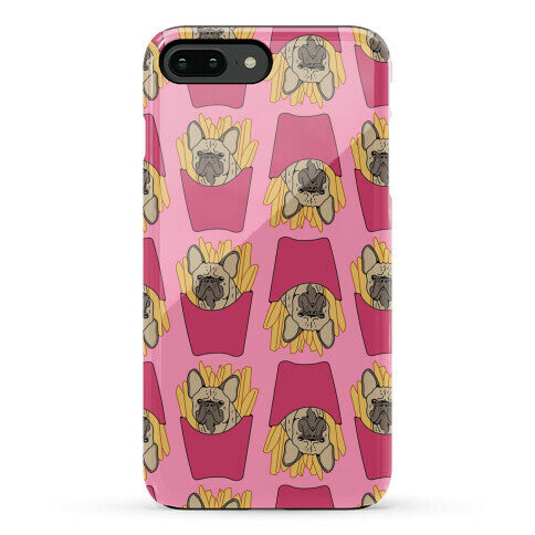 French Fry French Bulldog Pattern Phone Case